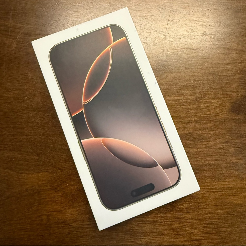 EMPTY Apple iPhone 16 Pro Desert Box